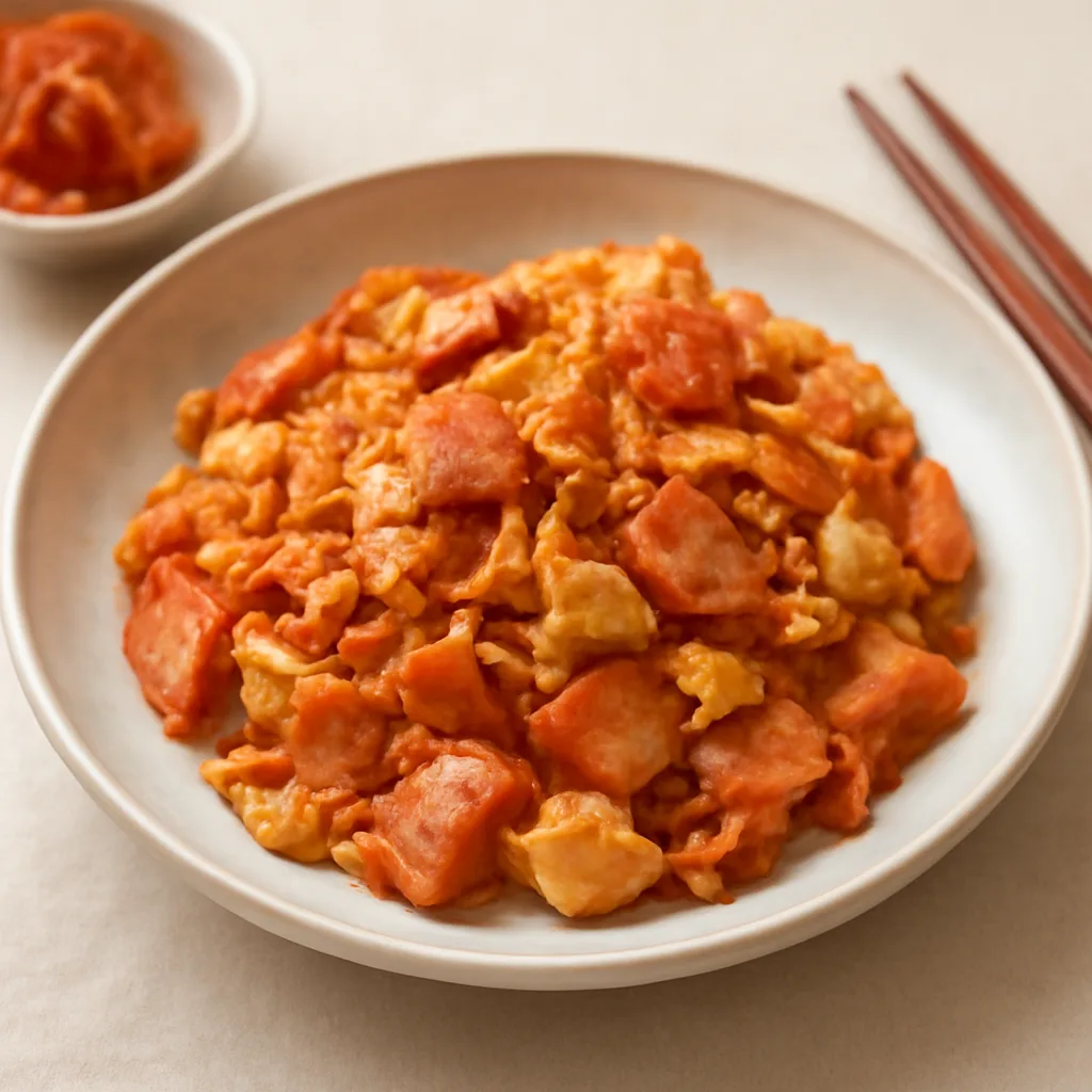 스팸 김치 계란 볶음