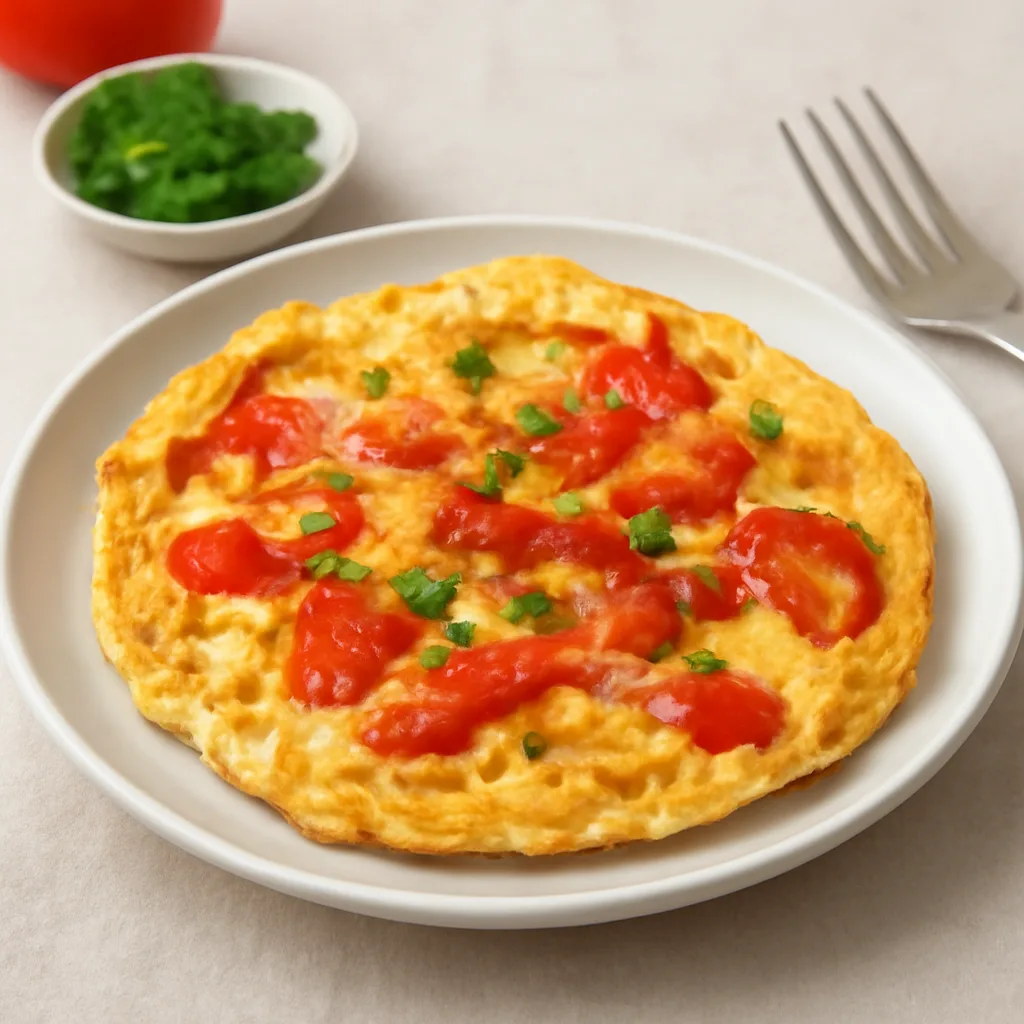 토마토 파프리카 오믈렛